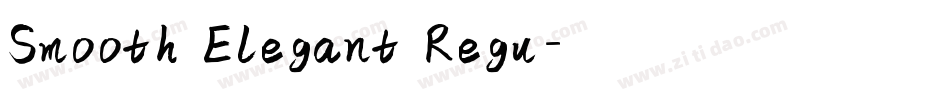 Smooth Elegant Regu字体转换